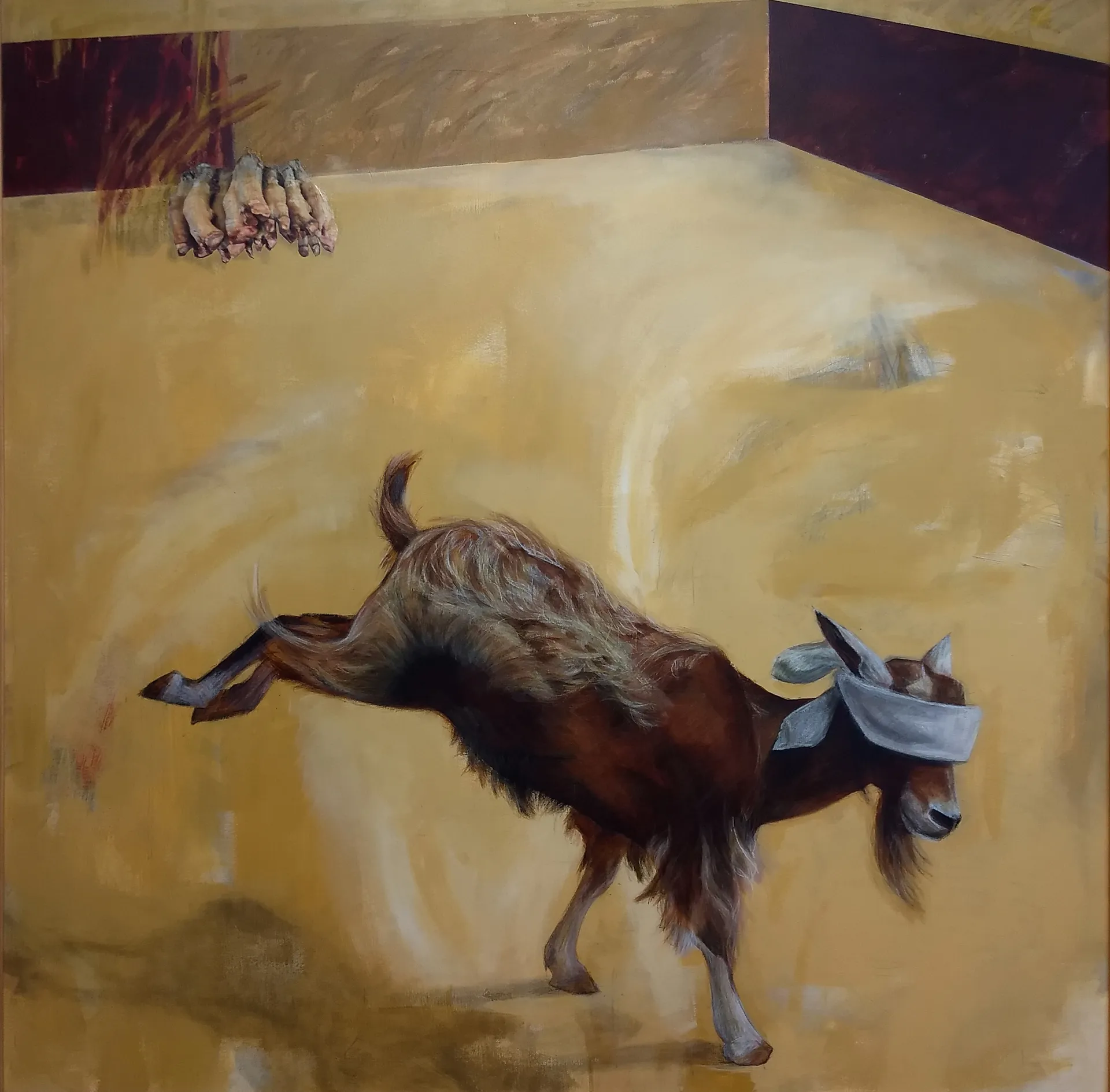 without notice 138 x138 cm Mixed media canvas 2012