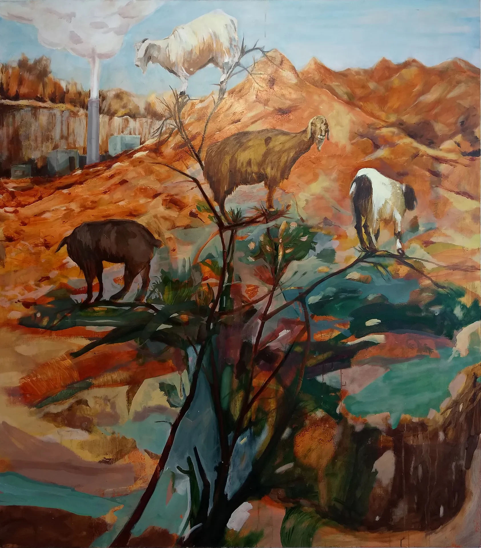 “Industrial Eden”130.5x150 cm Oil on canvas 2014