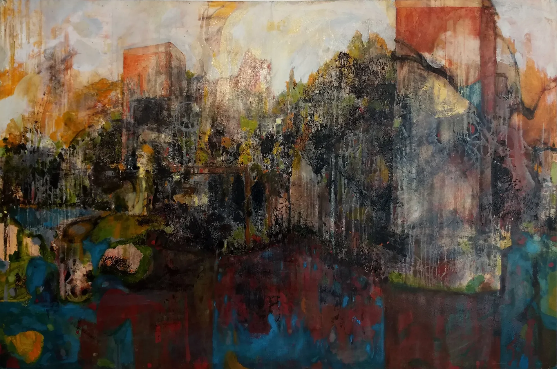 “Specktrum of Dreams” 90 x 135 cm Oil on canvas 2017