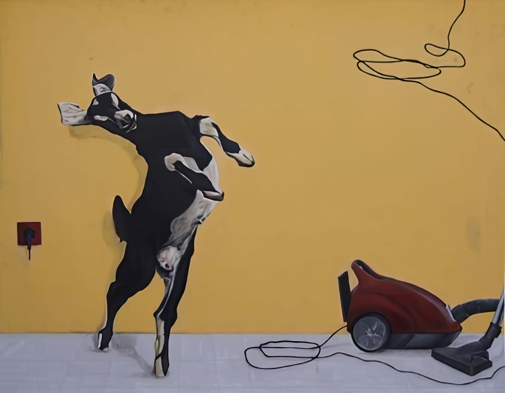 “ EXPLOSION SHOT” 380x195 cm acrylic on canvas 2014