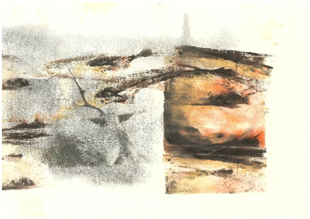 “Second Scene” 30 x 21 cm Oil on paper 2016